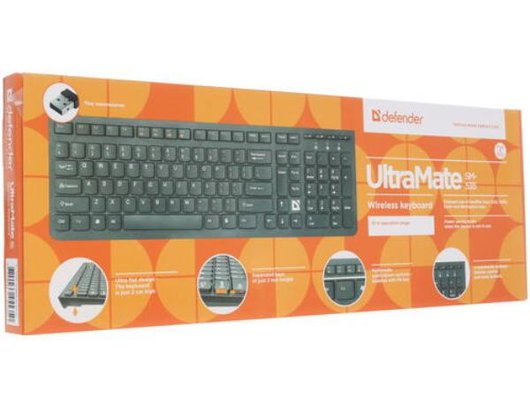 Клавиатура беспроводная Defender UltraMate SM-535 RU черный